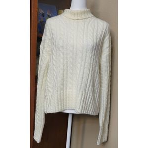 French Connection Winter White Turtleneck Sweater